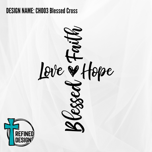 Design Name: CH003 Blessed Cross