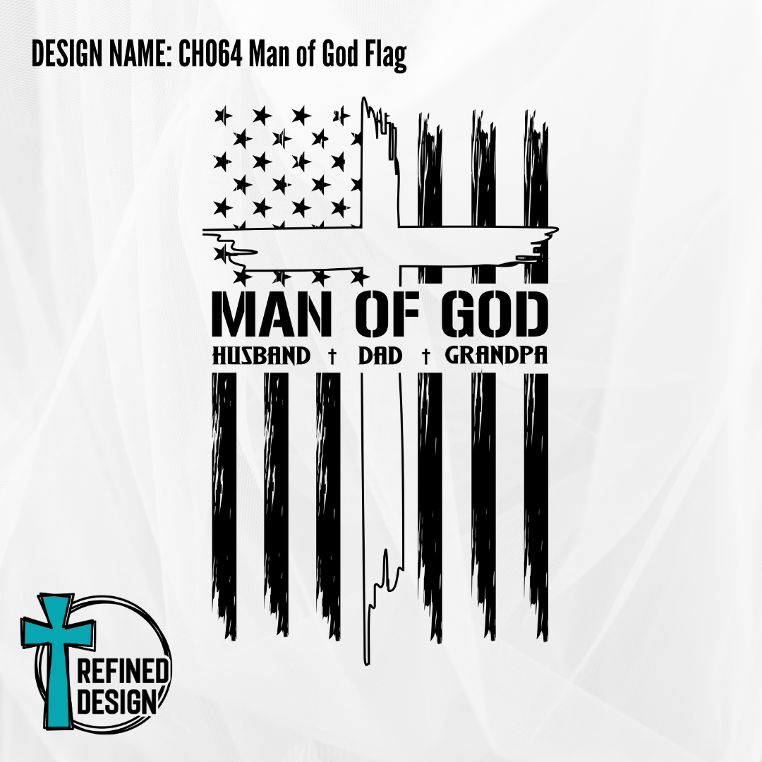 Design Name: CH064 Man of God Flag