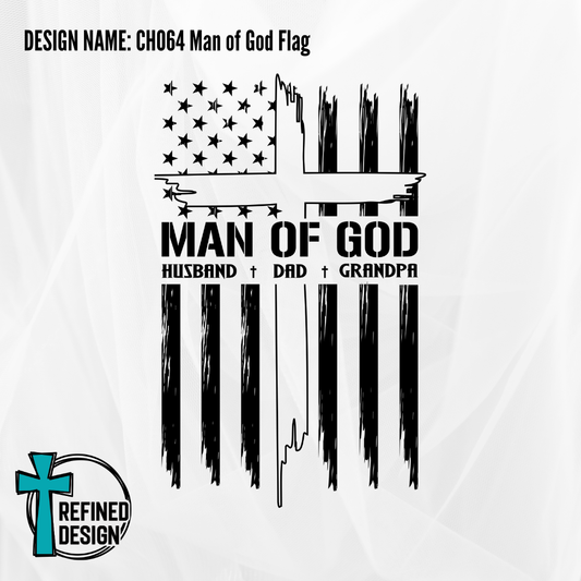 Design Name: CH064 Man of God Flag