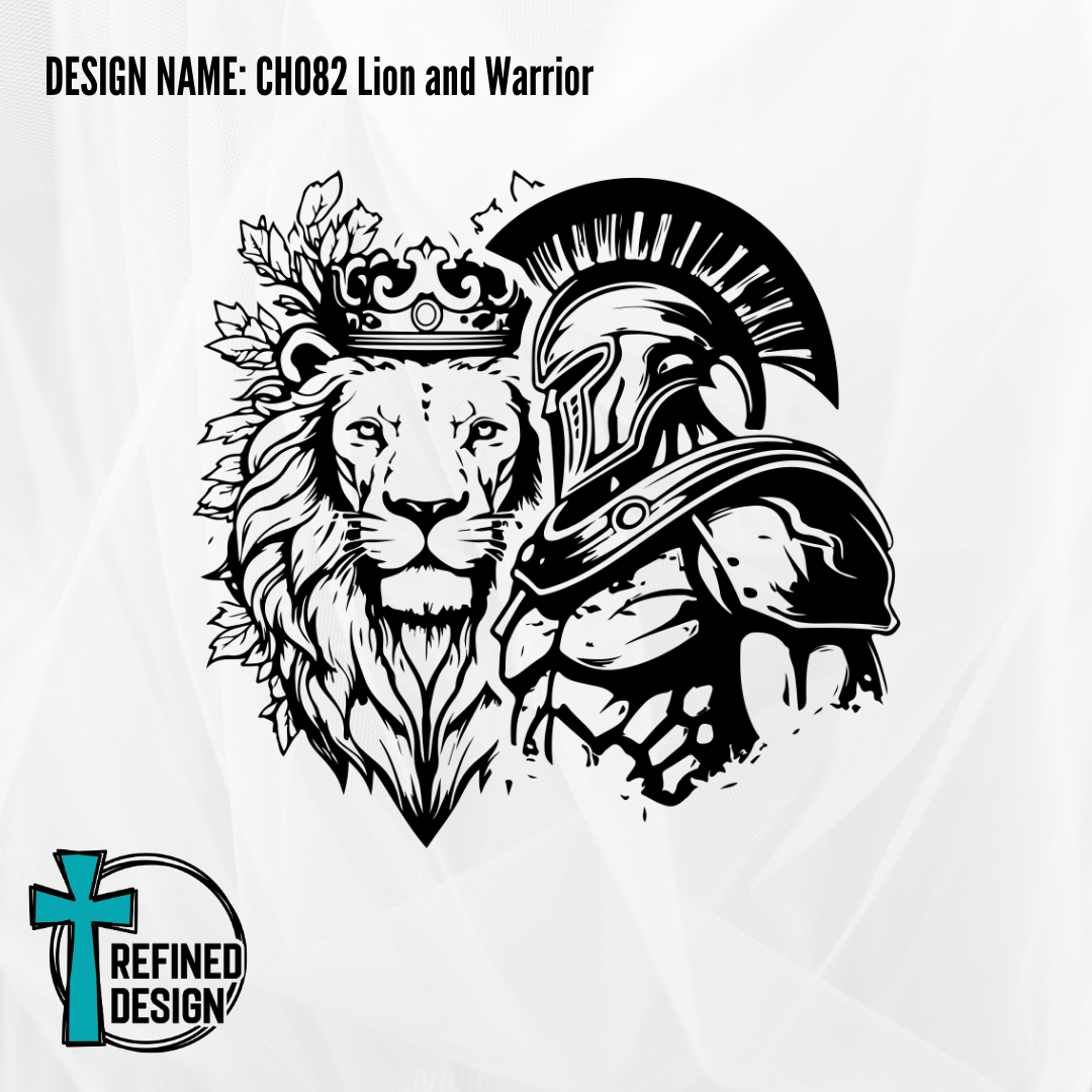 Design Name: CH082 Lion and Warrior