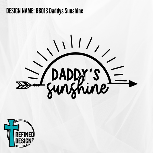 Design Name: BB013 Daddys Sunshine