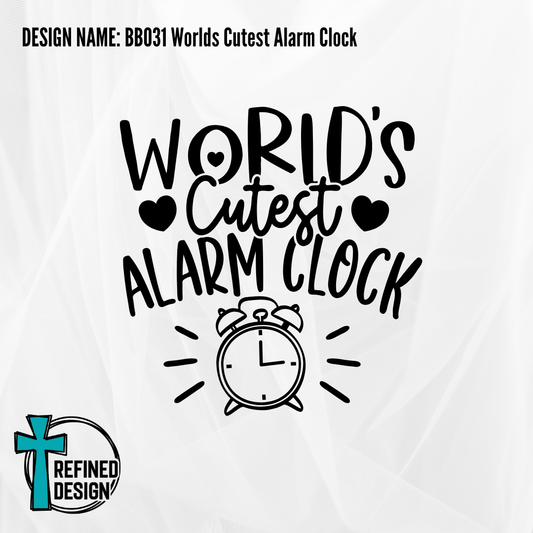 Design Name: BB031 Worlds Cutest Alarm Clock