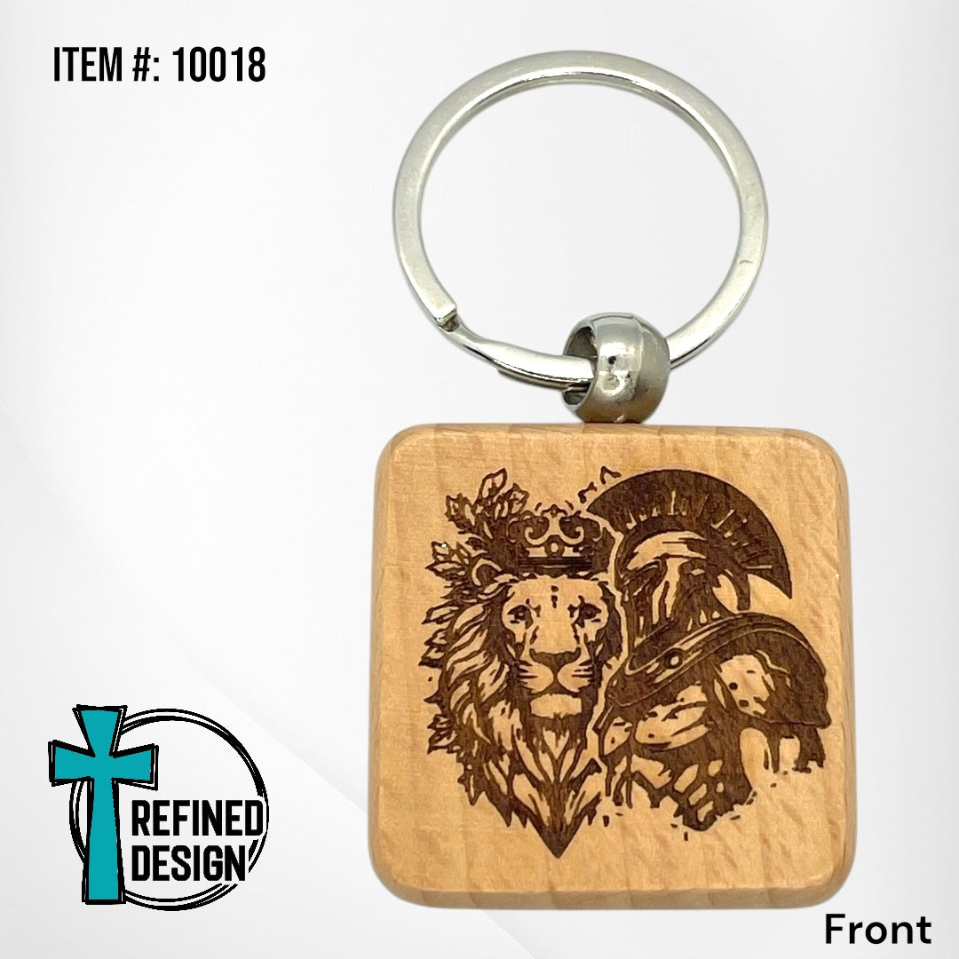 “Lion and Warrior” Keychain