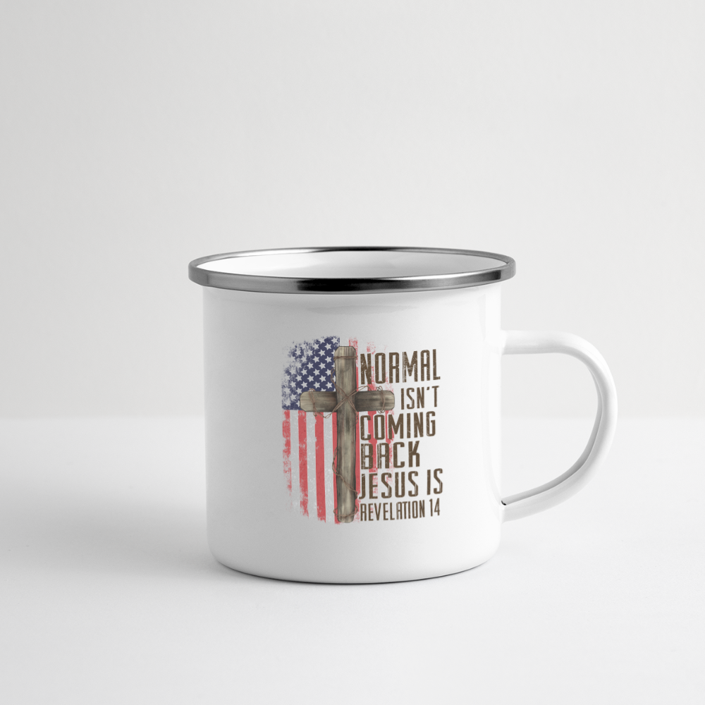 "Normal Isn't Coming Back" Dual-Handed Mug - white