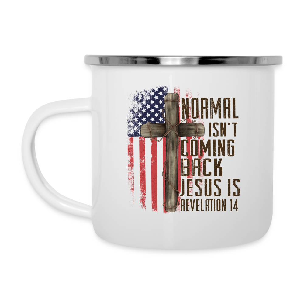 "Normal Isn't Coming Back" Dual-Handed Mug - white