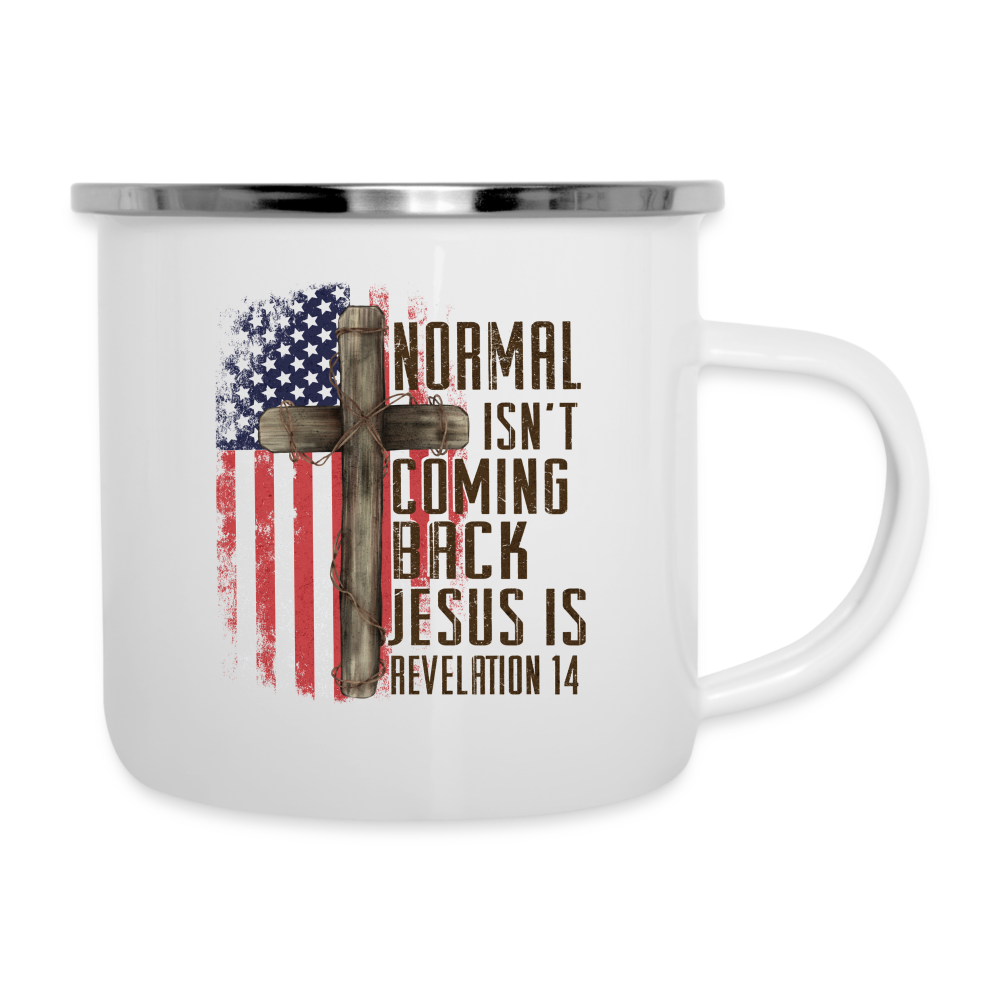 "Normal Isn't Coming Back" Dual-Handed Mug - white