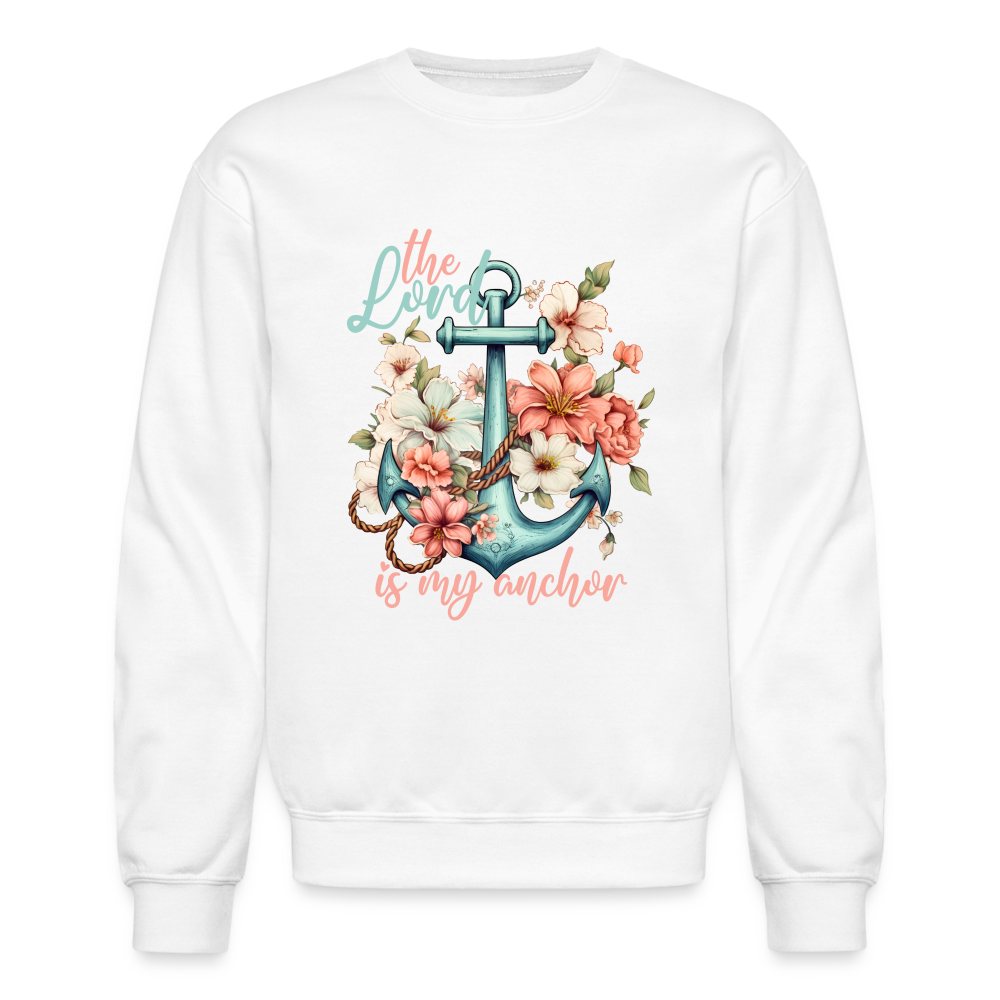 "My Anchor" Crewneck Sweatshirt - white