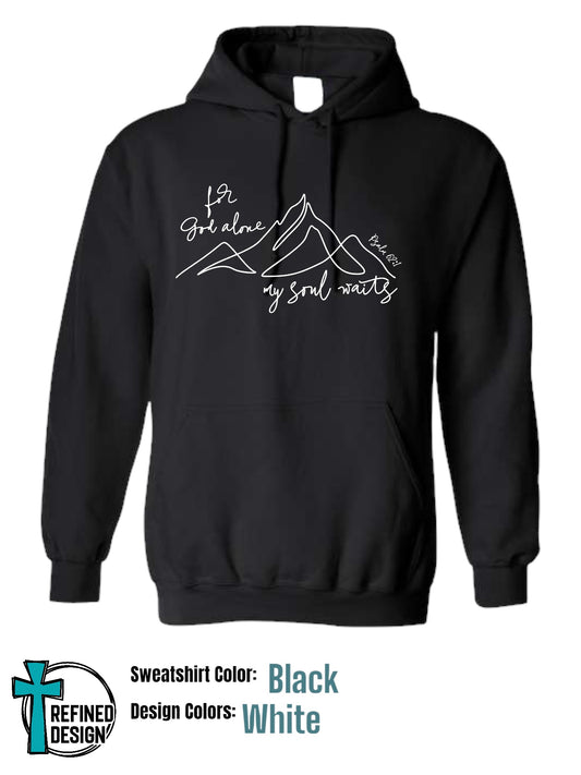 “For God Alone” Black Hooded Sweatshirt