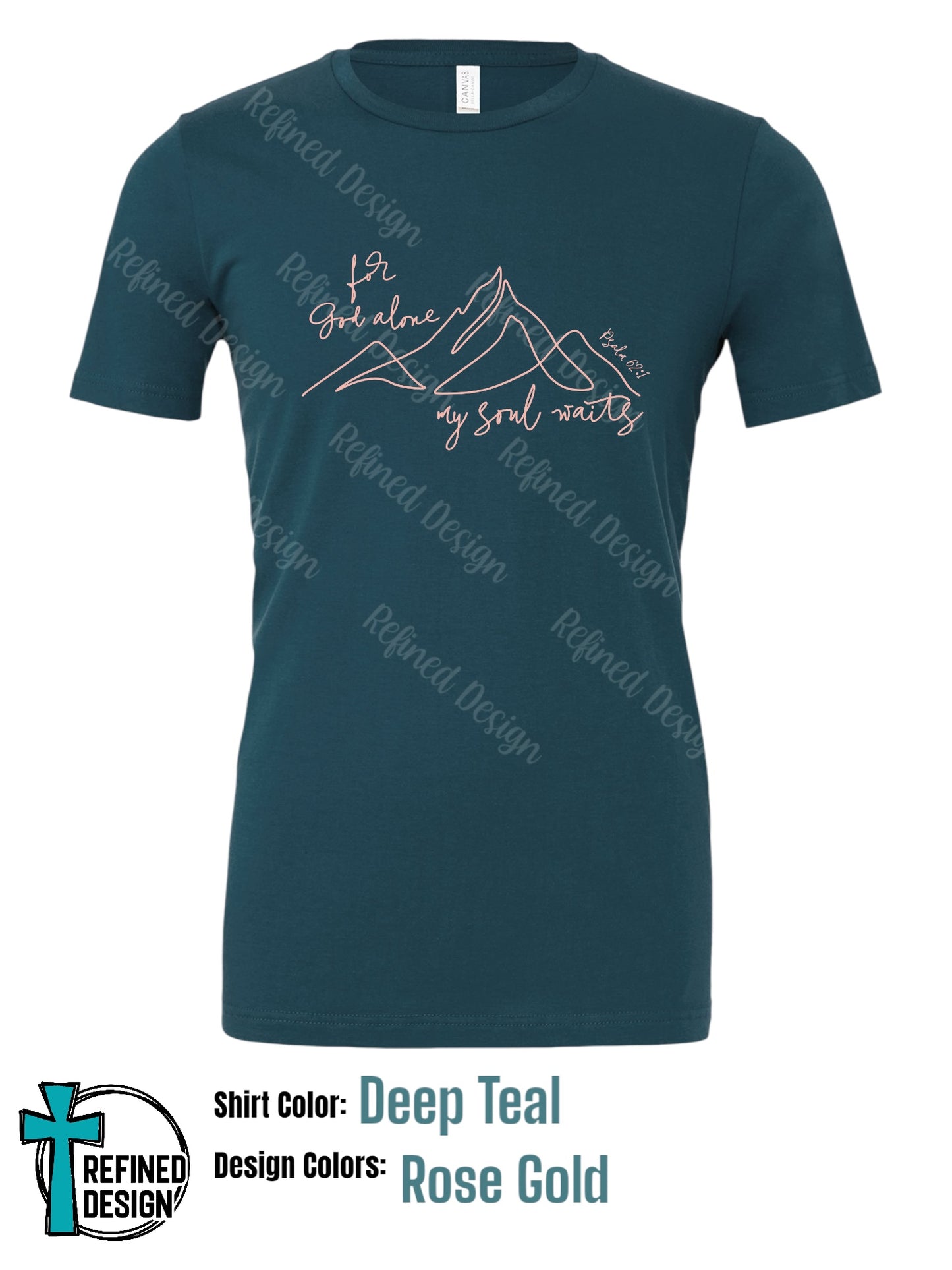 “For God Alone” Deep Teal T-Shirt