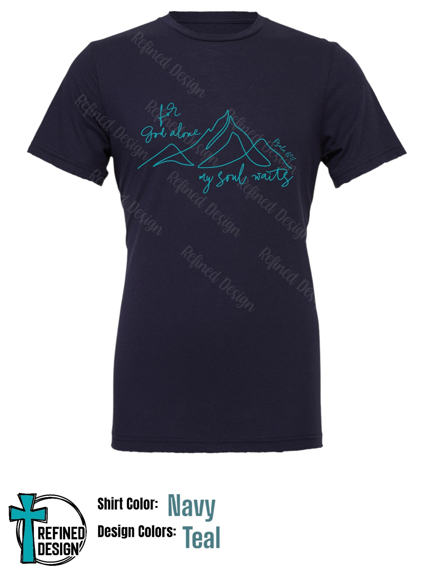 “For God Alone” Navy Blue T-Shirt