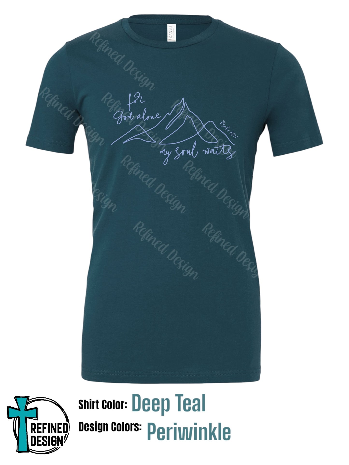 “For God Alone” Deep Teal T-Shirt