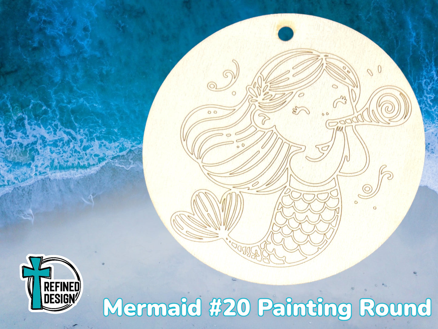 Mermaid #20 Painting Round