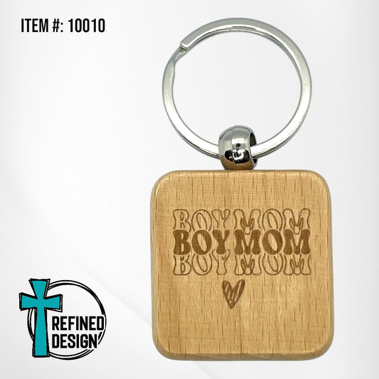 “Boy Mom” Keychain