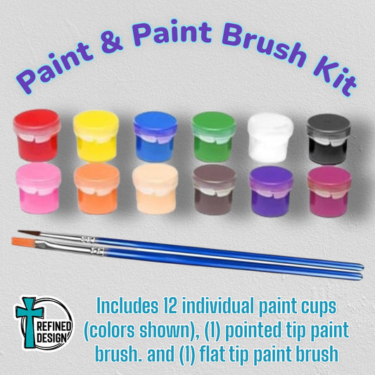 Paint and Paint Brush Kit