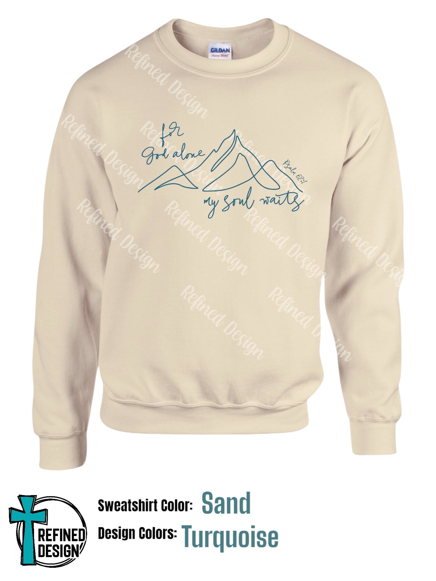 “For God Alone” Sand Crewneck Sweatshirt