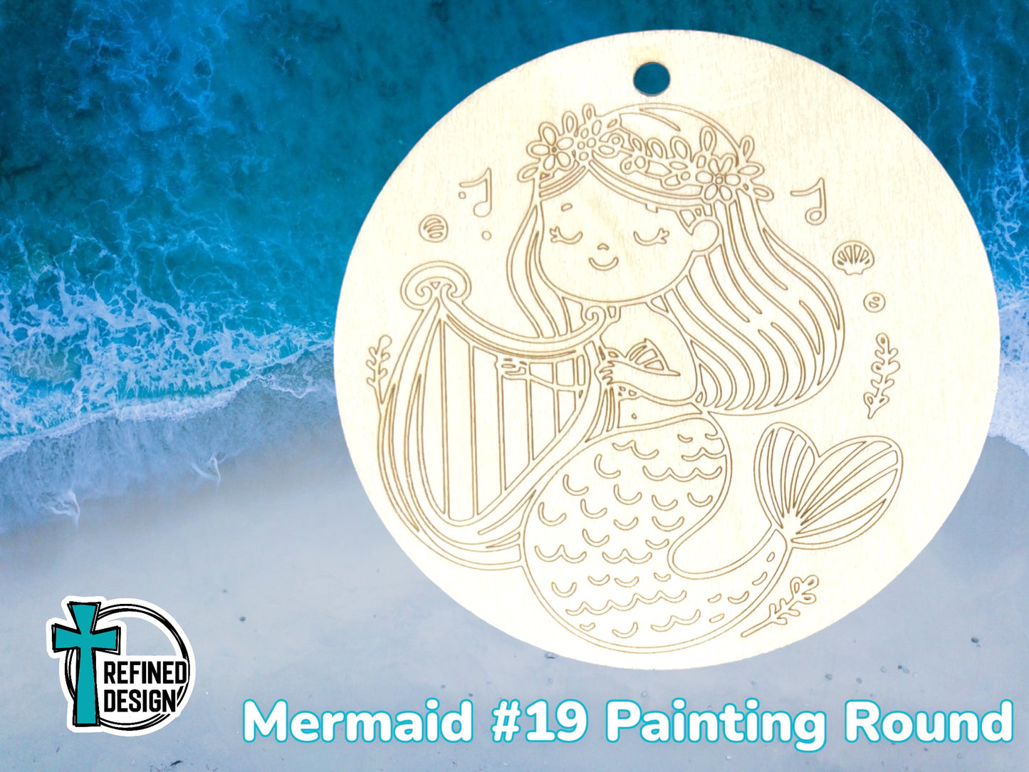 Mermaid #19 Painting Round