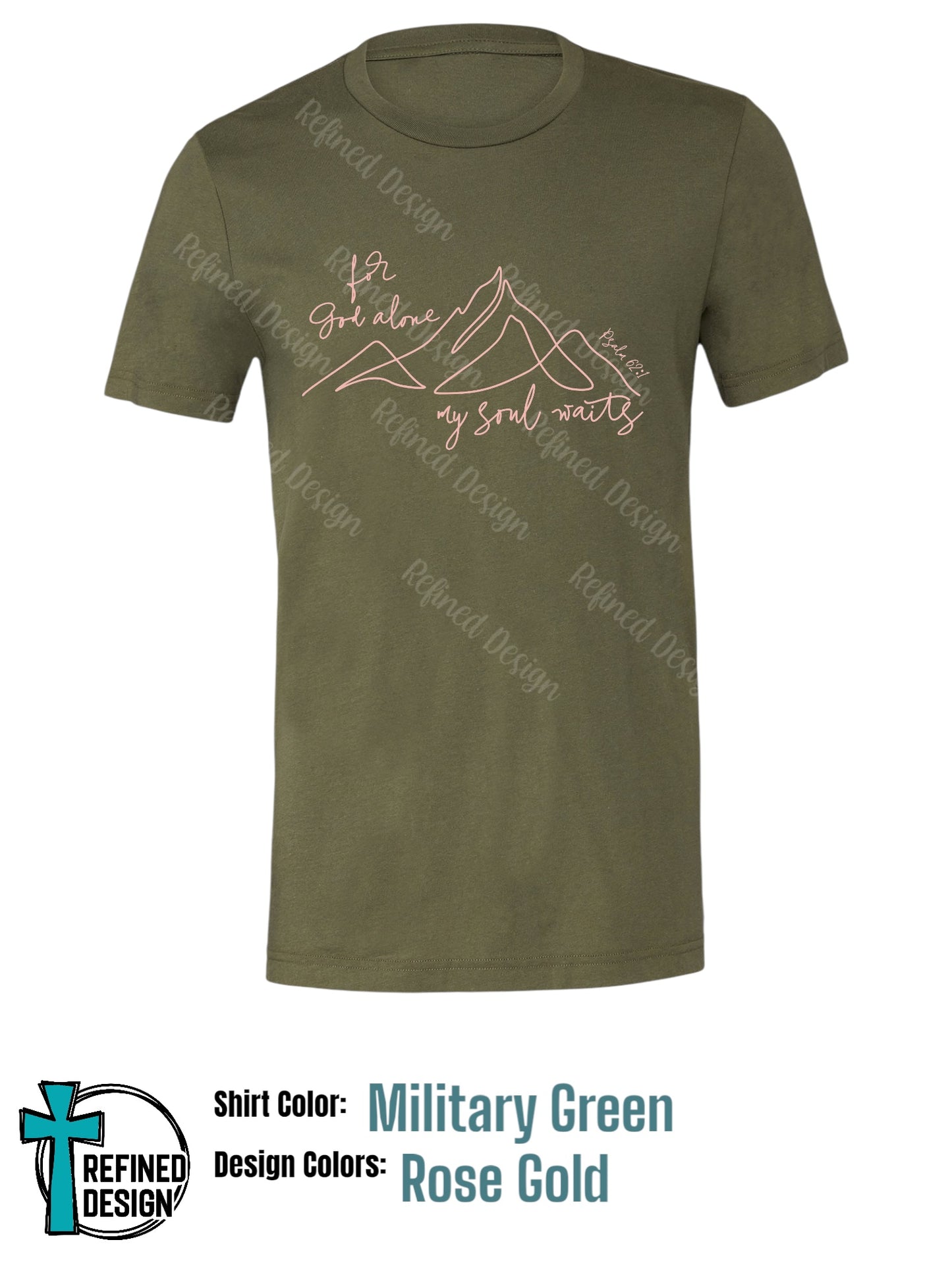 “For God Alone” Military Green T-Shirt