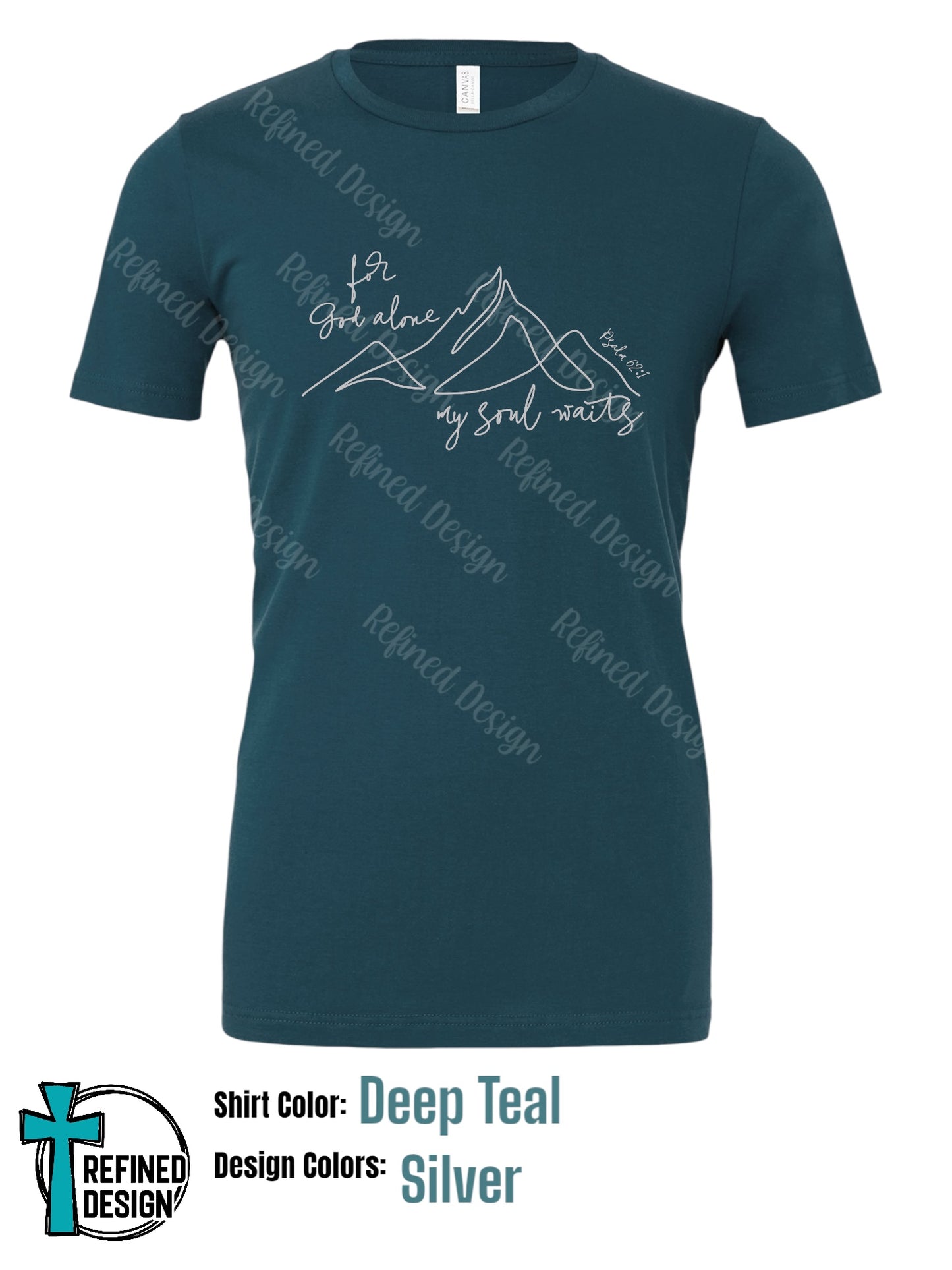 “For God Alone” Deep Teal T-Shirt