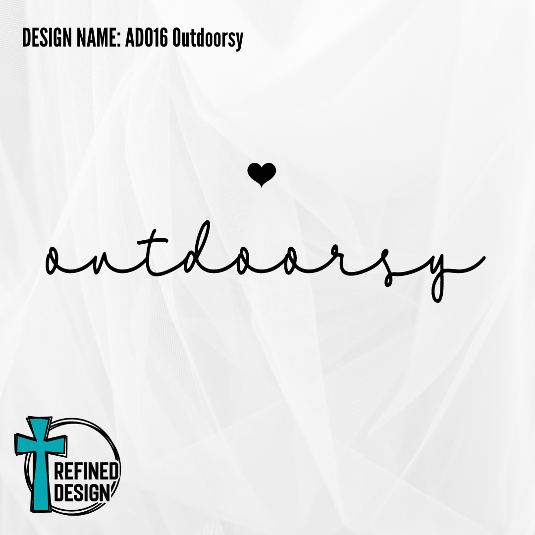 Design Name: AD016 Outdoorsy