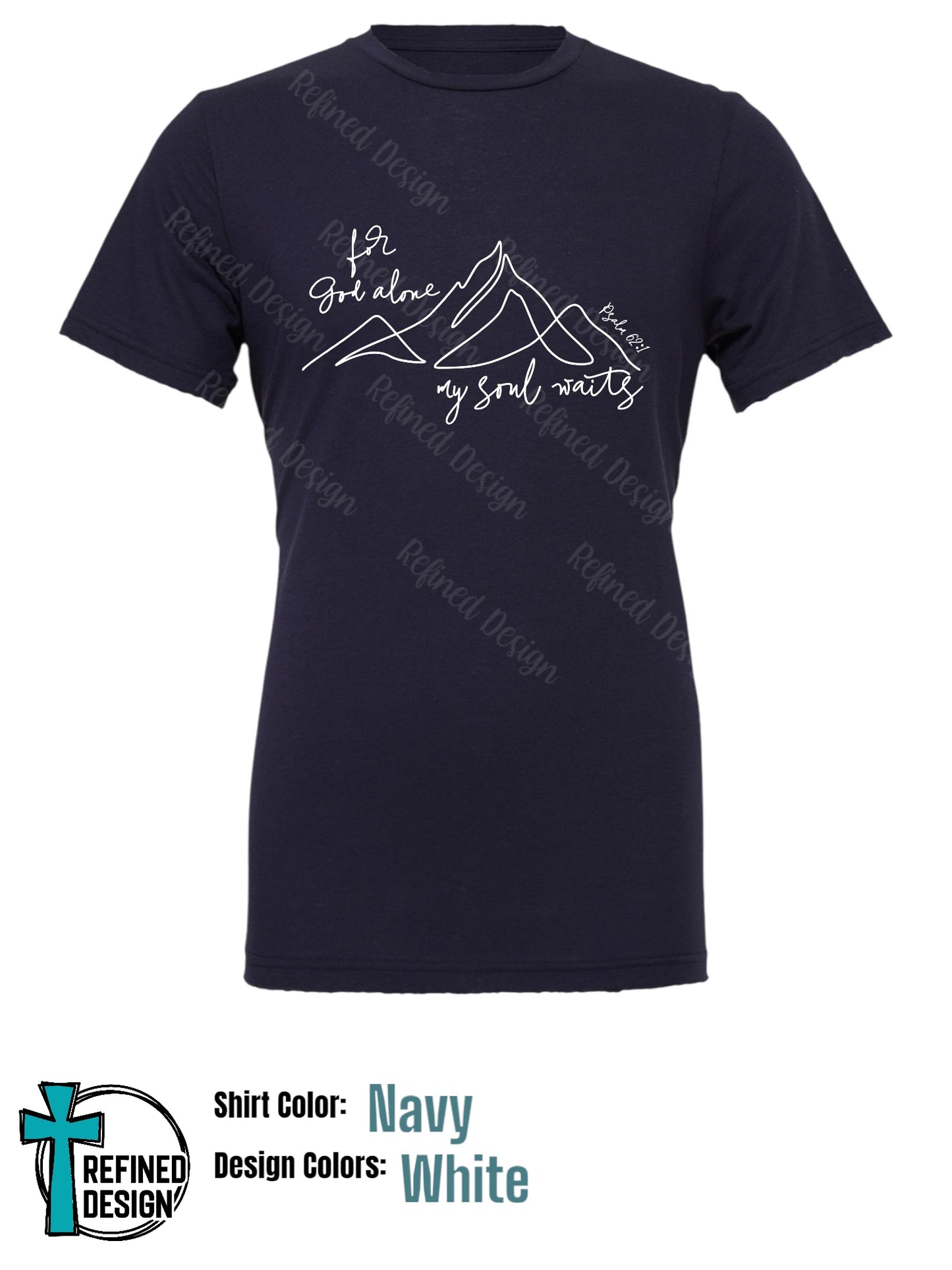 “For God Alone” Navy Blue T-Shirt