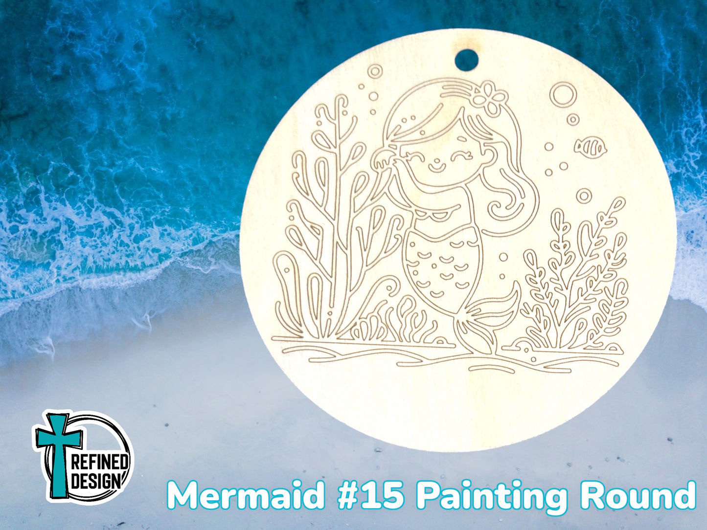 Mermaid #15 Painting Round