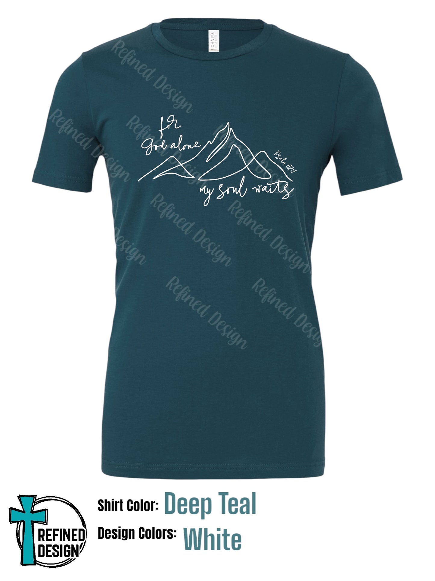 “For God Alone” Deep Teal T-Shirt