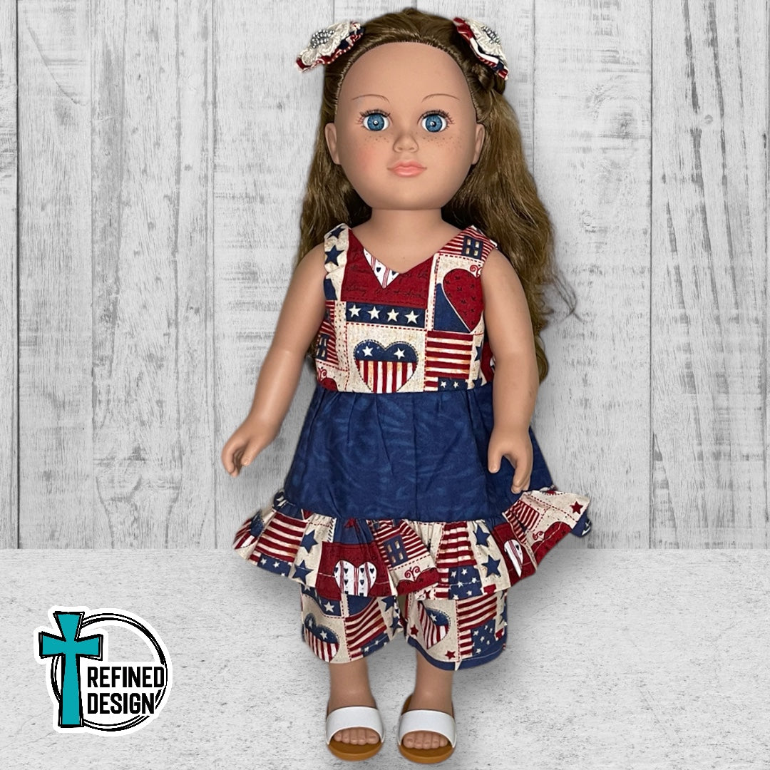 “Rustic Americana" 18" Doll Clothes and Accessories