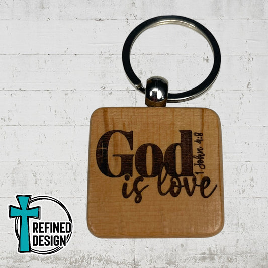 “God Is Love” Keychain