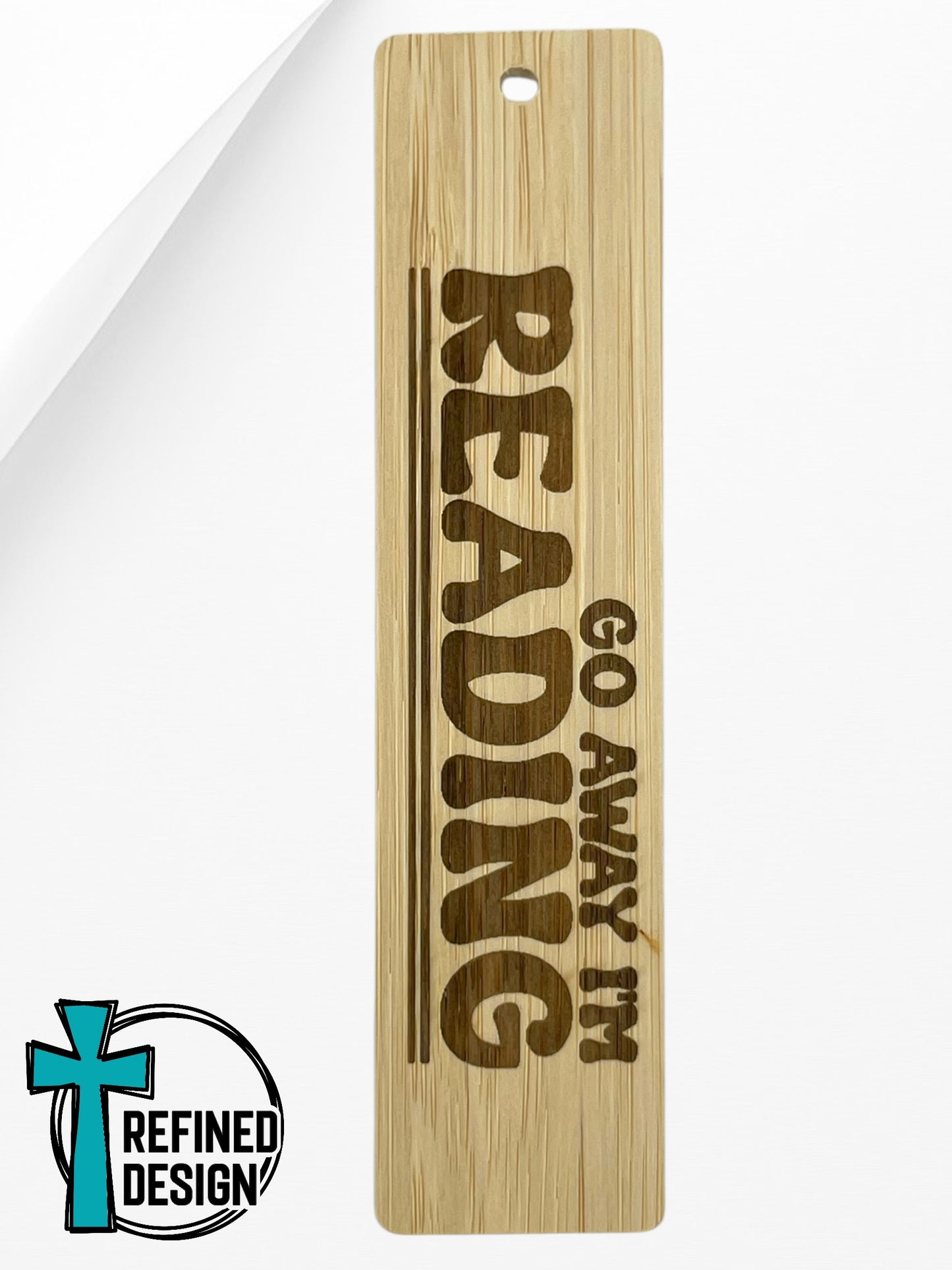 "Go Away I'm Reading" Bookmark