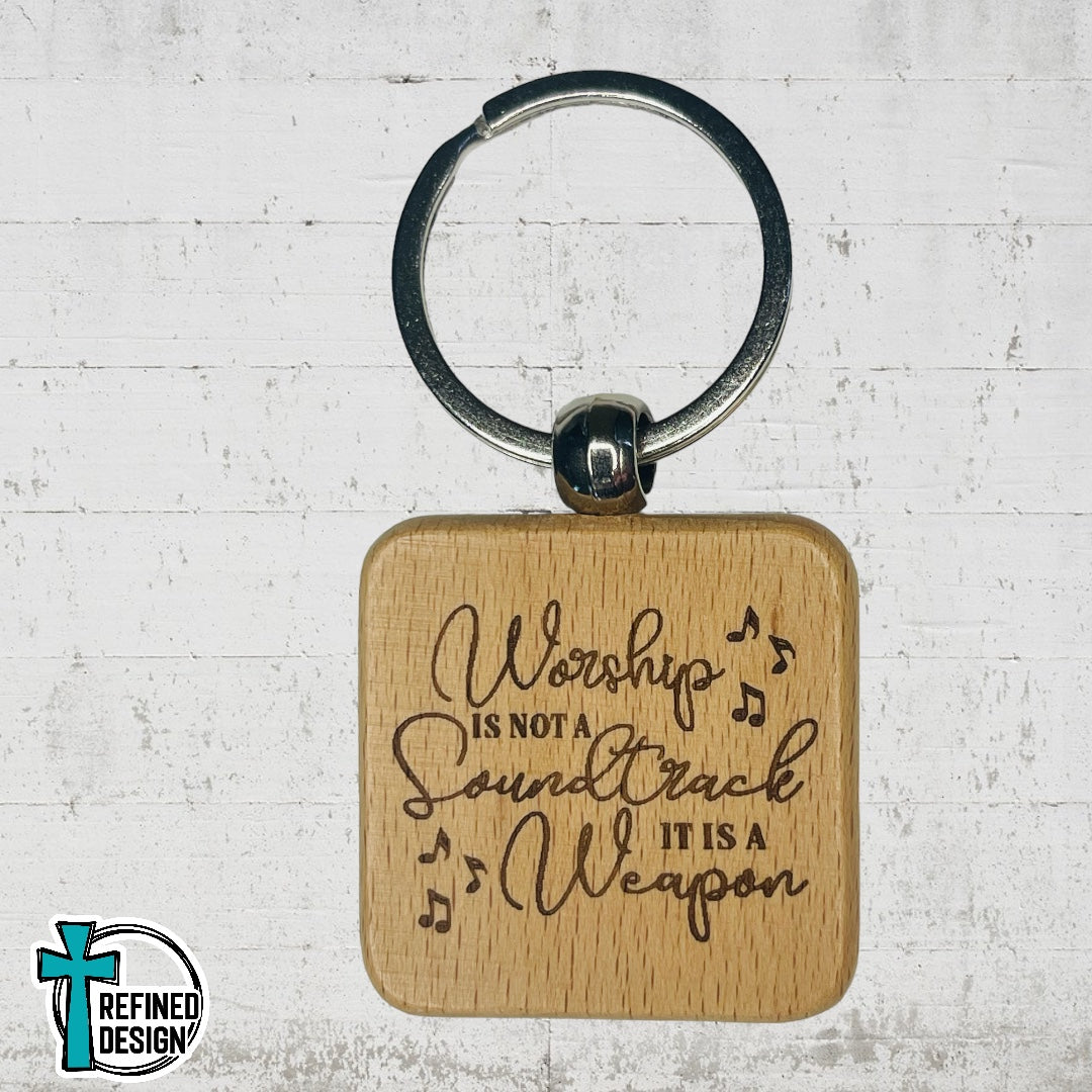 “Worship Is A Weapon” Keychain