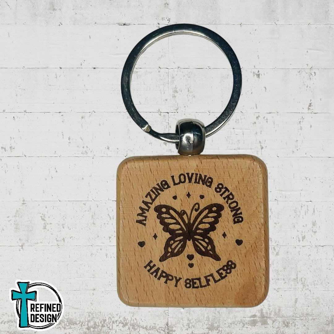 “Amazing Loving Strong Butterfly” Keychain