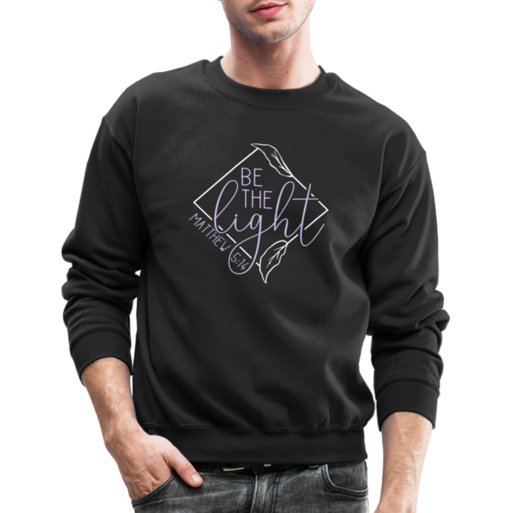 "Be the Light" Diamond Crewneck Sweatshirt - black