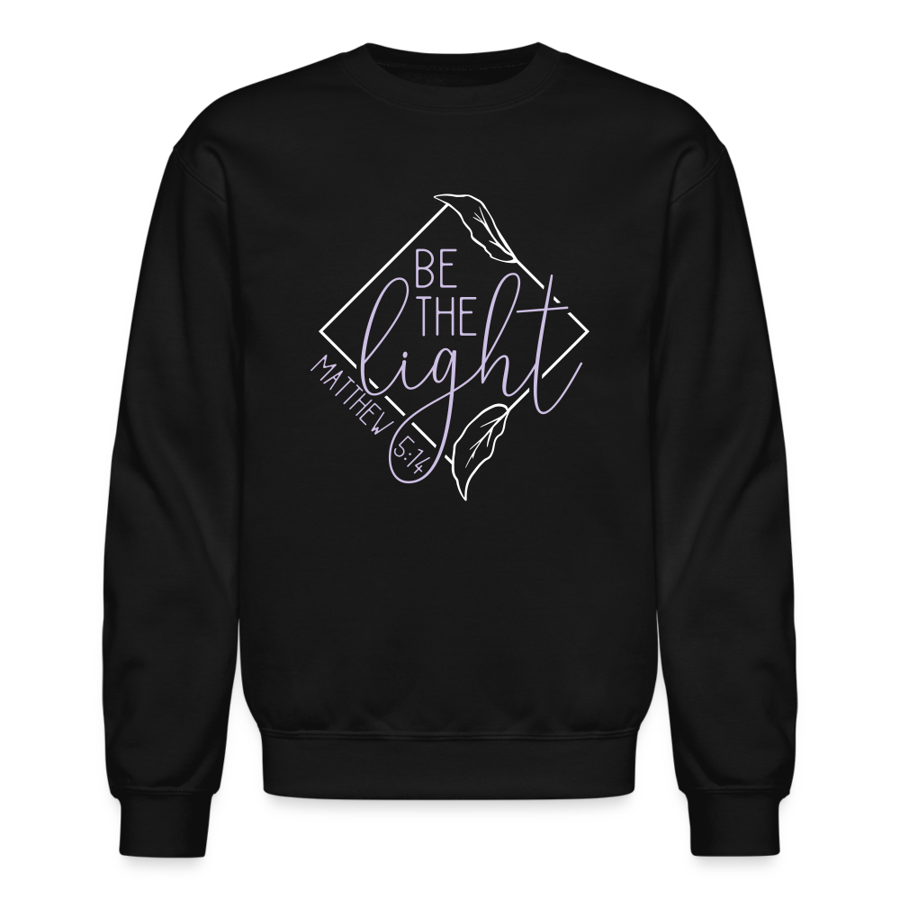 "Be the Light" Diamond Crewneck Sweatshirt - black