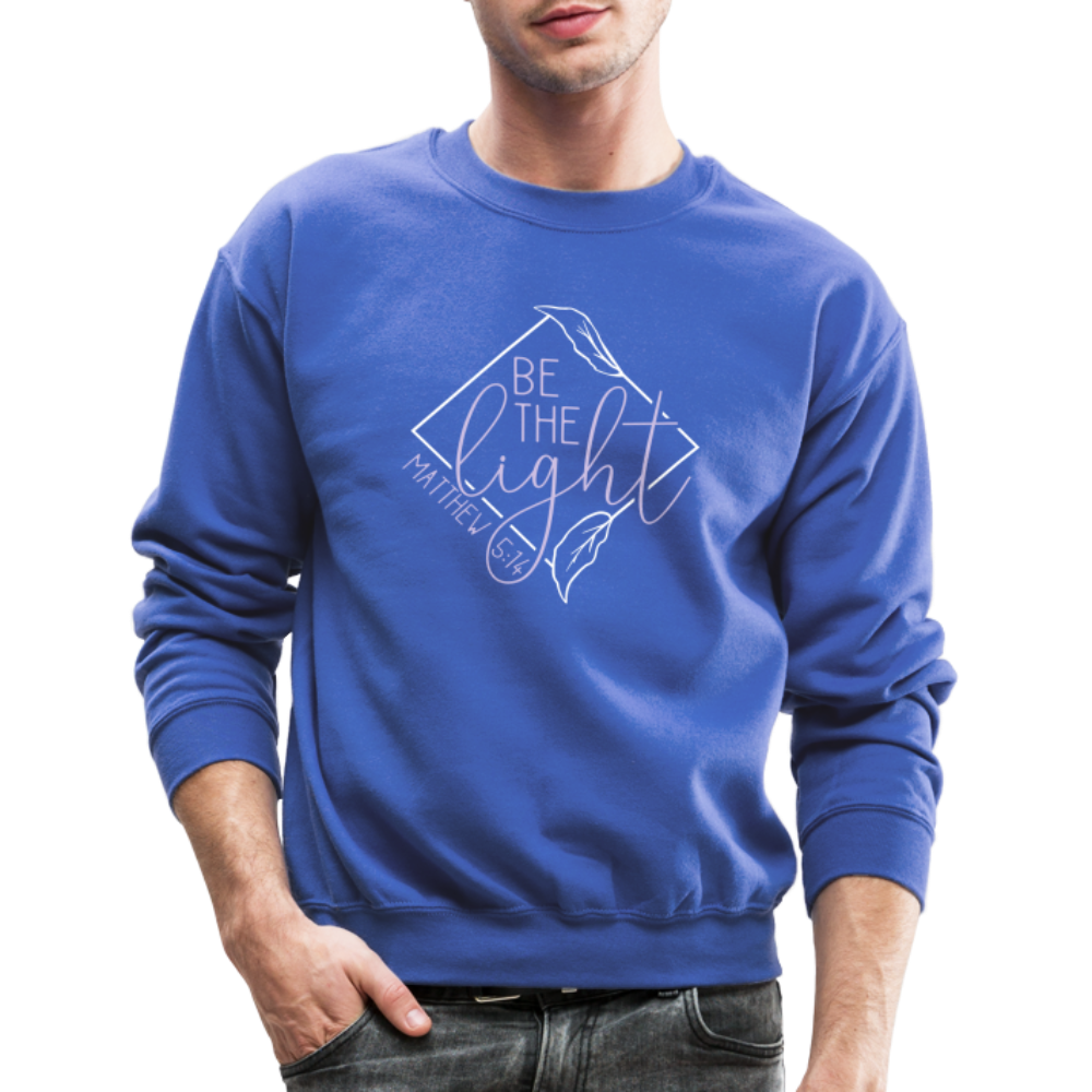 "Be the Light" Diamond Crewneck Sweatshirt - royal blue