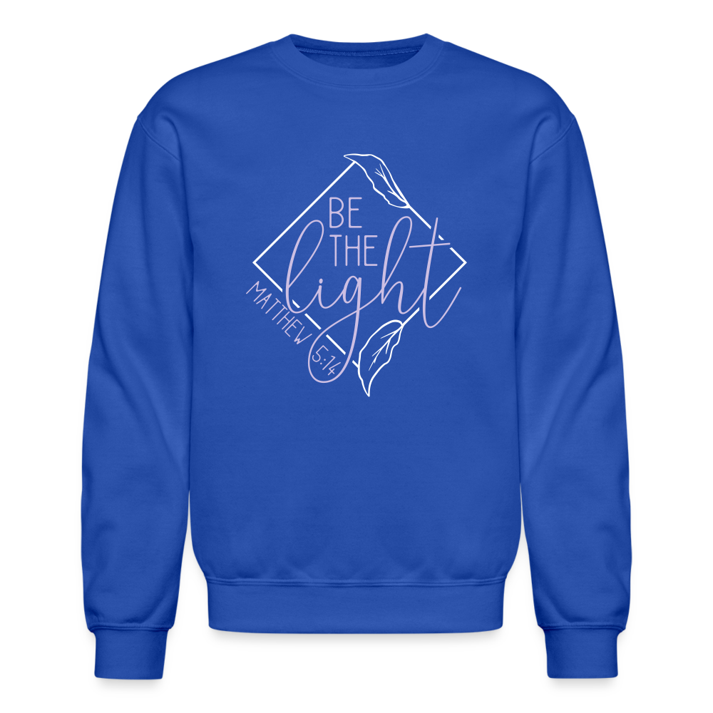 "Be the Light" Diamond Crewneck Sweatshirt - royal blue