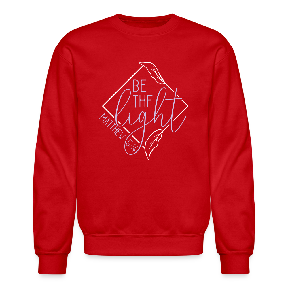 "Be the Light" Diamond Crewneck Sweatshirt - red