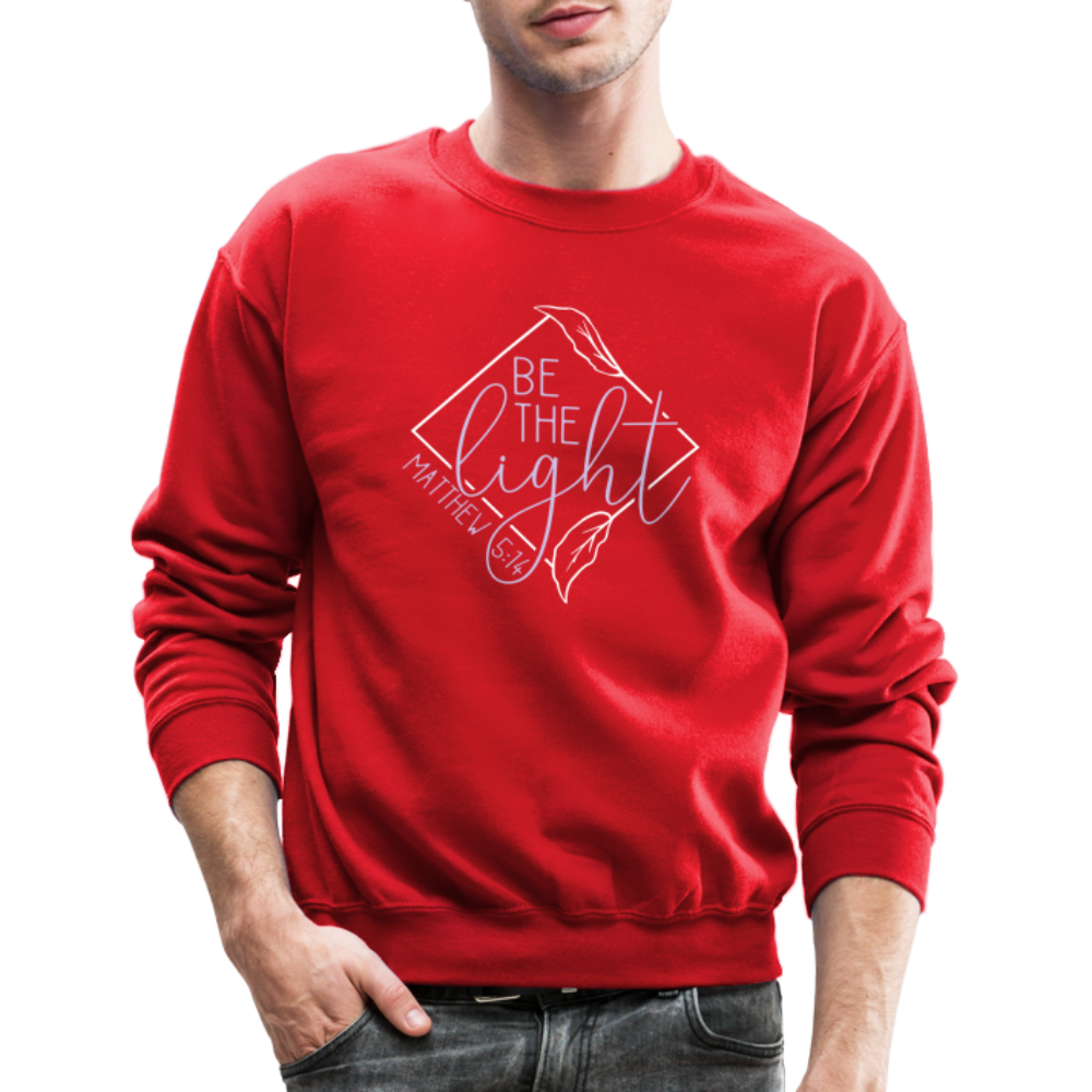 "Be the Light" Diamond Crewneck Sweatshirt - red